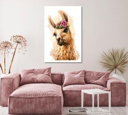 Alpaca Canvas Print ArtLexy   