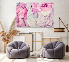 Abstract Soft Color Marble Canvas Print ArtLexy 1 Panel 24"x16" inches 