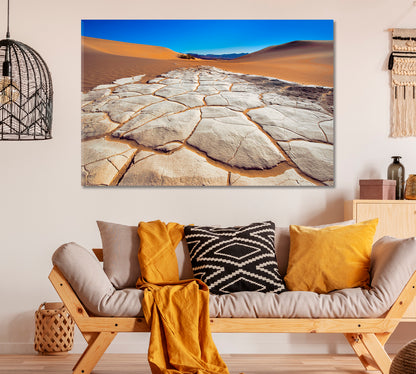 Death Valley Sand Dunes California Canvas Print ArtLexy 1 Panel 24"x16" inches 