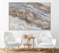 Marble with Curly Veins Canvas Print ArtLexy 1 Panel 24"x16" inches 