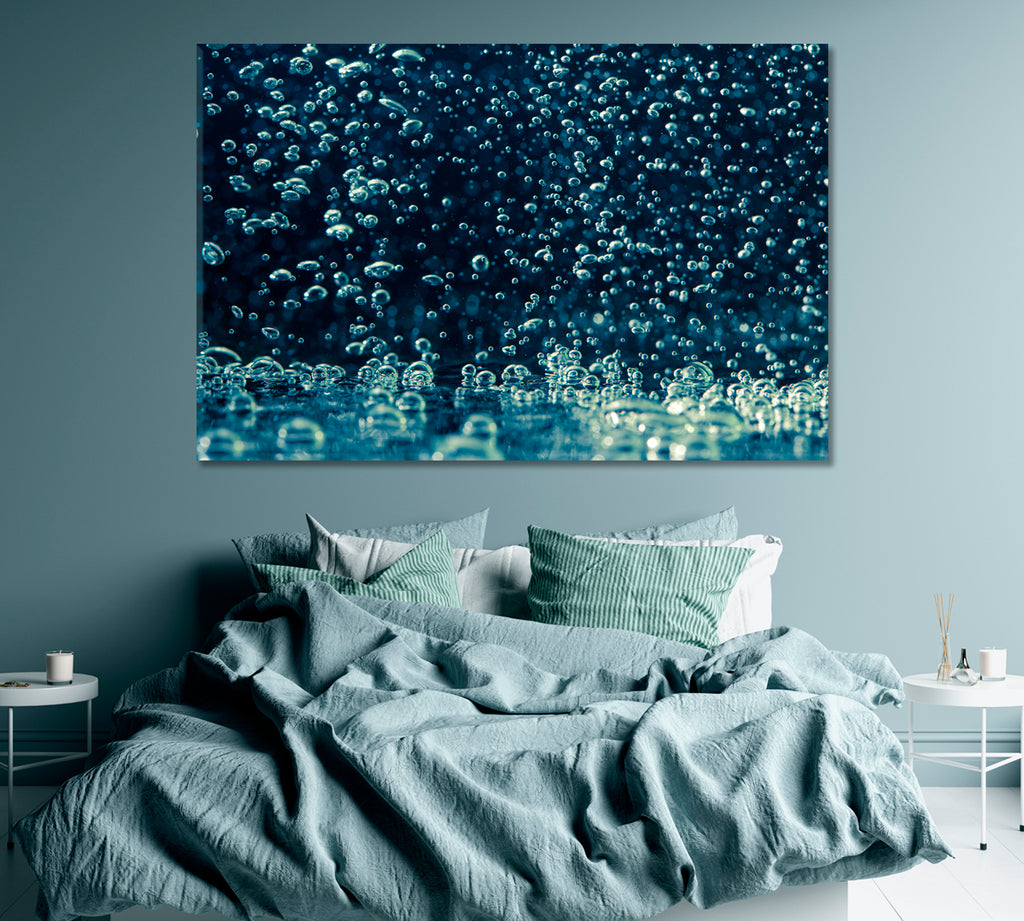 Underwater Bubbles Canvas Print ArtLexy 1 Panel 24"x16" inches 