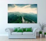 Beijing Great Wall of China Canvas Print ArtLexy 1 Panel 24"x16" inches 