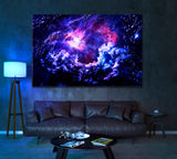 Starry Galaxy Canvas Print ArtLexy 1 Panel 24"x16" inches 