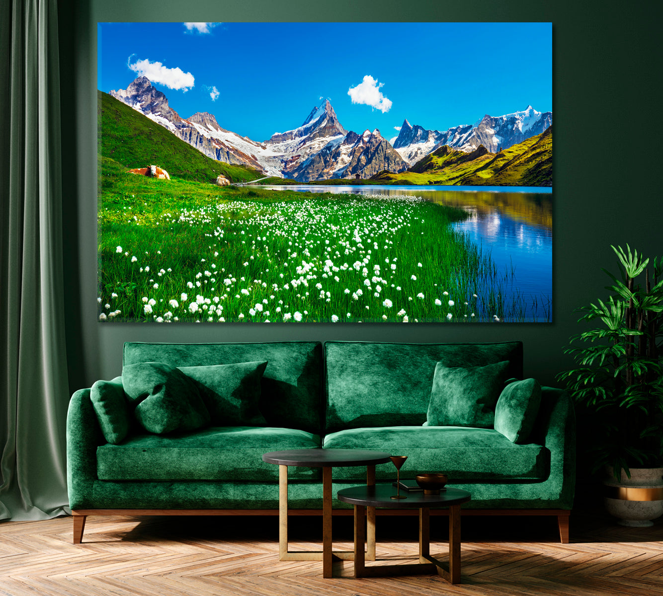 Bernese Range Switzerland Canvas Print ArtLexy 1 Panel 24"x16" inches 