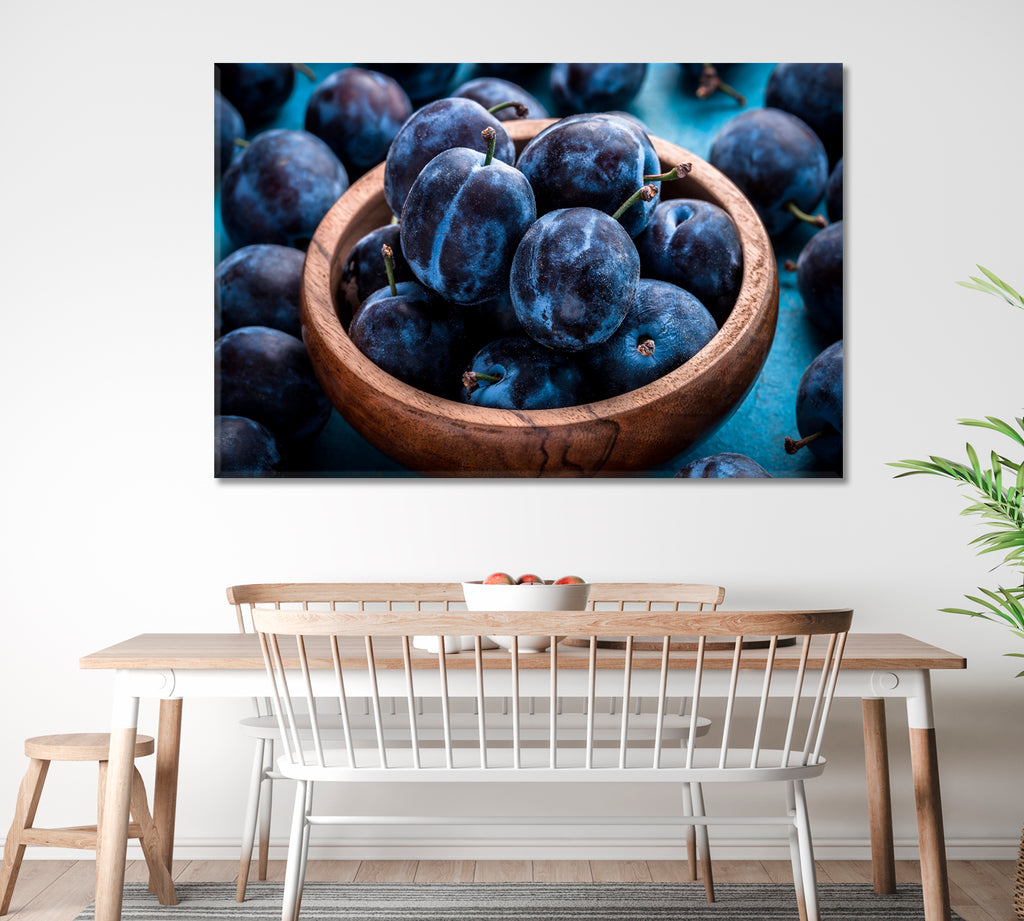 Plums Canvas Print ArtLexy 1 Panel 24"x16" inches 