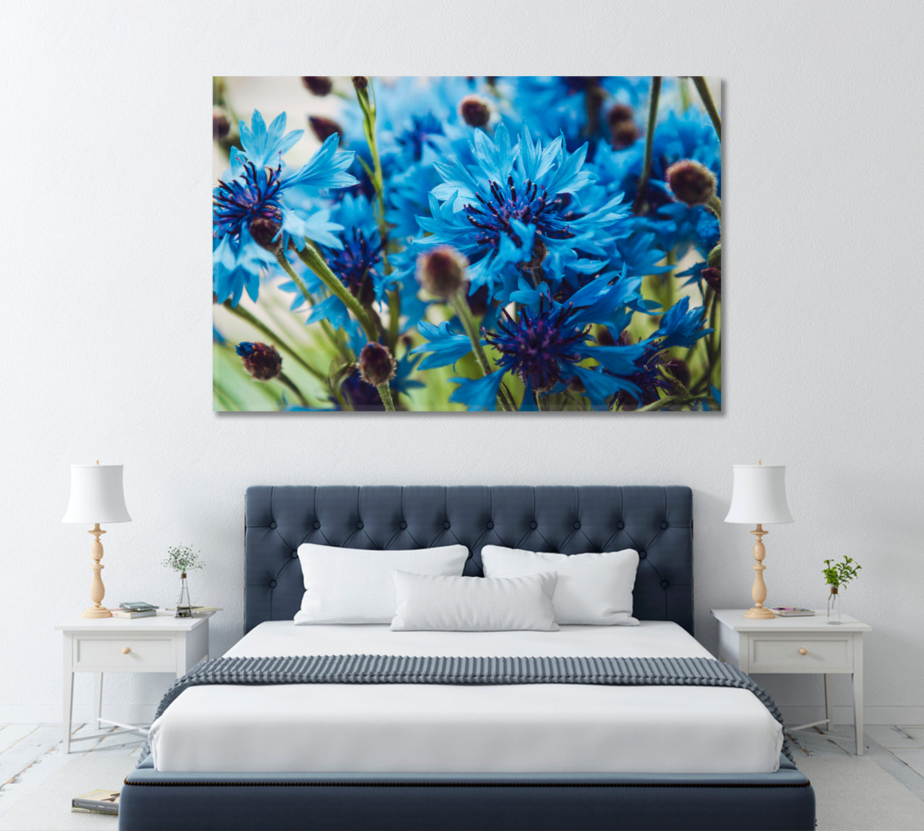 Сornflowers Canvas Print ArtLexy 1 Panel 24"x16" inches 