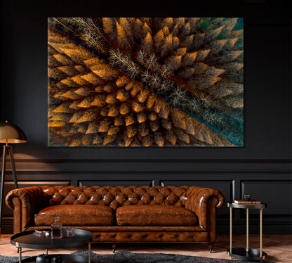 Metasequoia Forest Canvas Print ArtLexy 1 Panel 24"x16" inches 