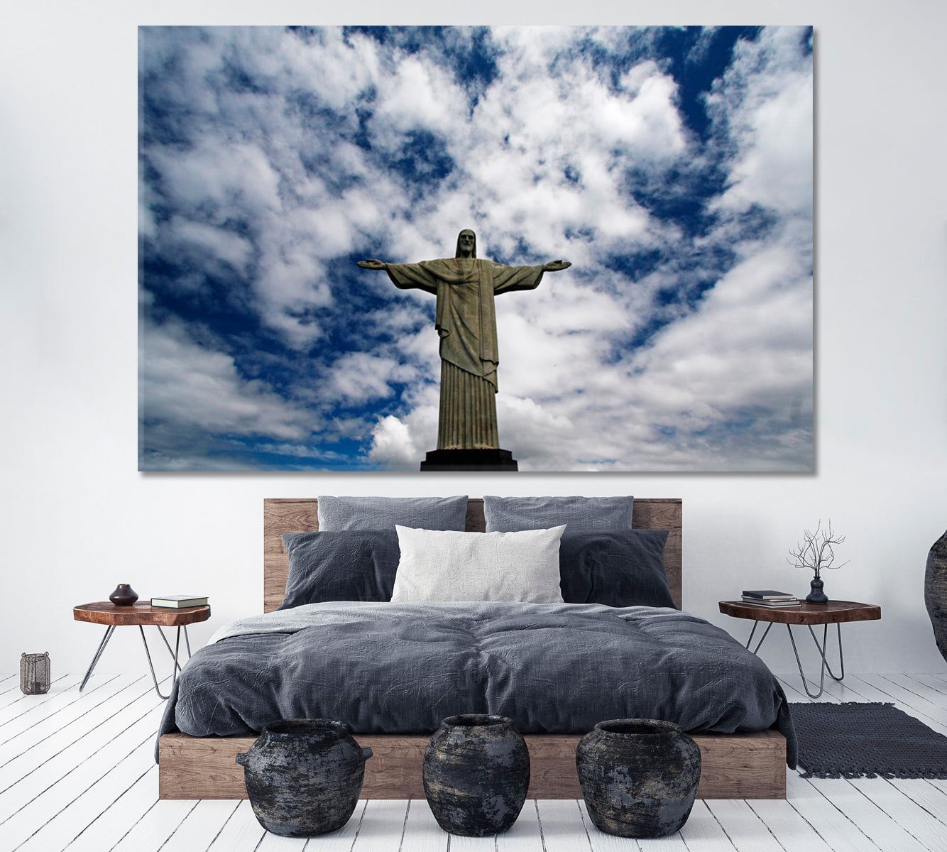 Statue of Christ the Redeemer Rio de Janeiro Brazil Canvas Print ArtLexy 1 Panel 24"x16" inches 