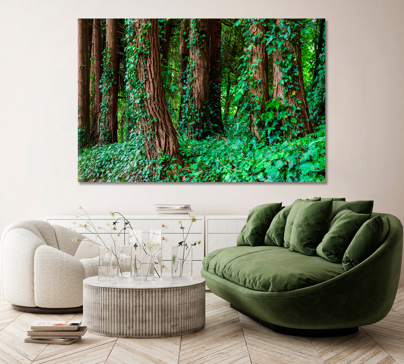 Big Trees in Portugal Forest Canvas Print ArtLexy   