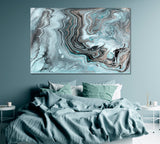 Abstract Liquid Marble Canvas Print ArtLexy 1 Panel 24"x16" inches 
