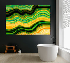 Green Marble Pattern Canvas Print ArtLexy 1 Panel 24"x16" inches 