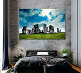Stonehenge Unesco World Heritage Canvas Print ArtLexy 1 Panel 24"x16" inches 