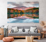 Grandfather Mountain in Autumn North Carolina Canvas Print ArtLexy 1 Panel 24"x16" inches 