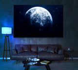 Uranus Planets of Solar System Canvas Print ArtLexy 1 Panel 24"x16" inches 