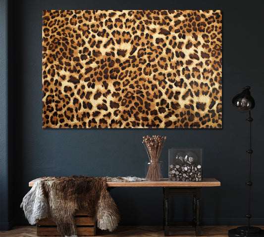 Leopard Skin Pattern Canvas Print ArtLexy 1 Panel 24"x16" inches 