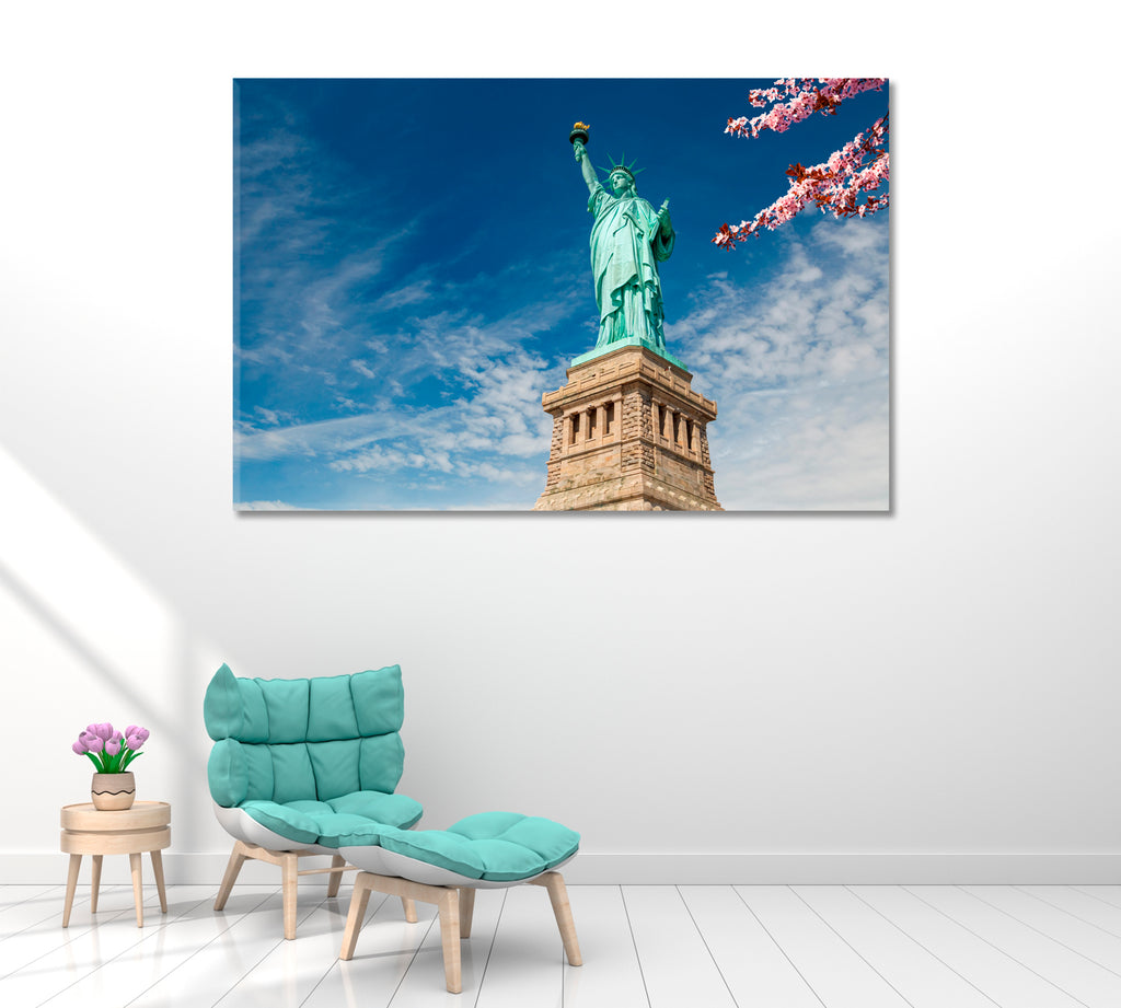 Statue of Liberty New York Canvas Print ArtLexy 1 Panel 24"x16" inches 