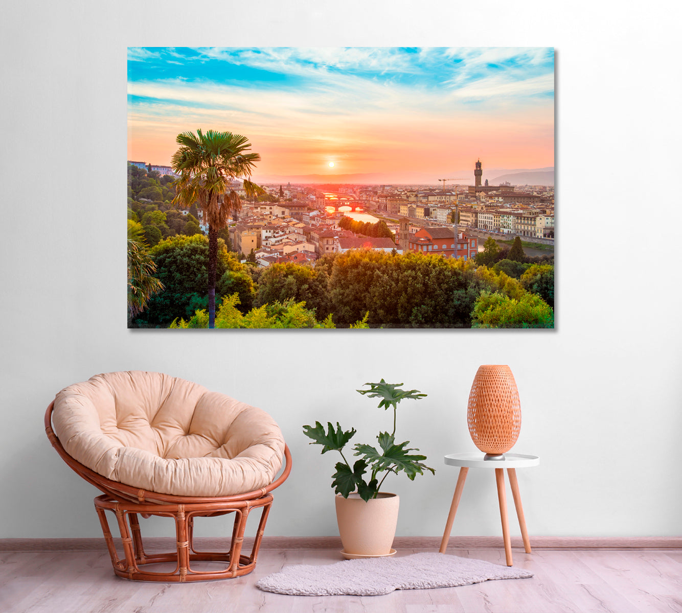 Beautiful Florence at Sunset Canvas Print ArtLexy   