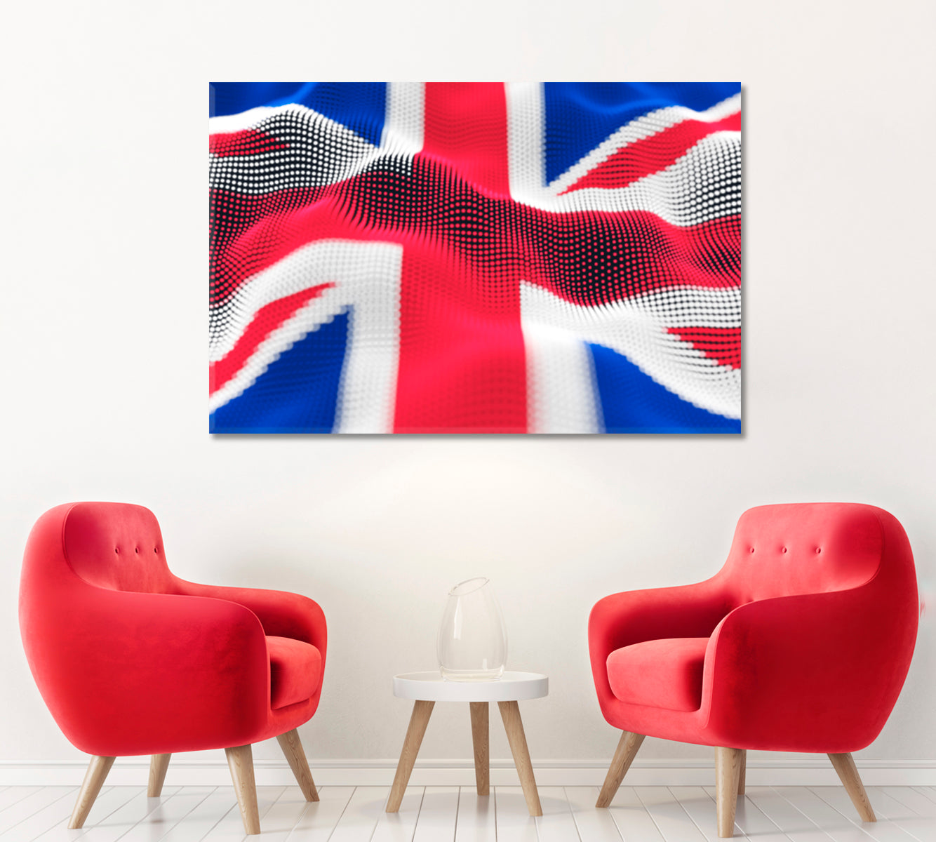 Abstract United Kingdom Flag Canvas Print ArtLexy   