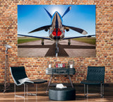 Sports Plane on Runway Canvas Print ArtLexy 1 Panel 24"x16" inches 
