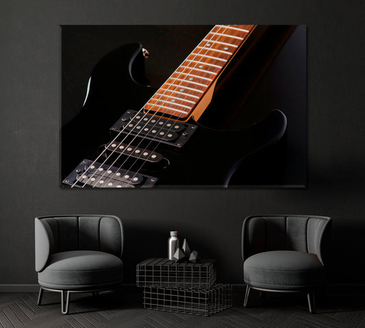 Electric Guitar Canvas Print ArtLexy 1 Panel 24"x16" inches 
