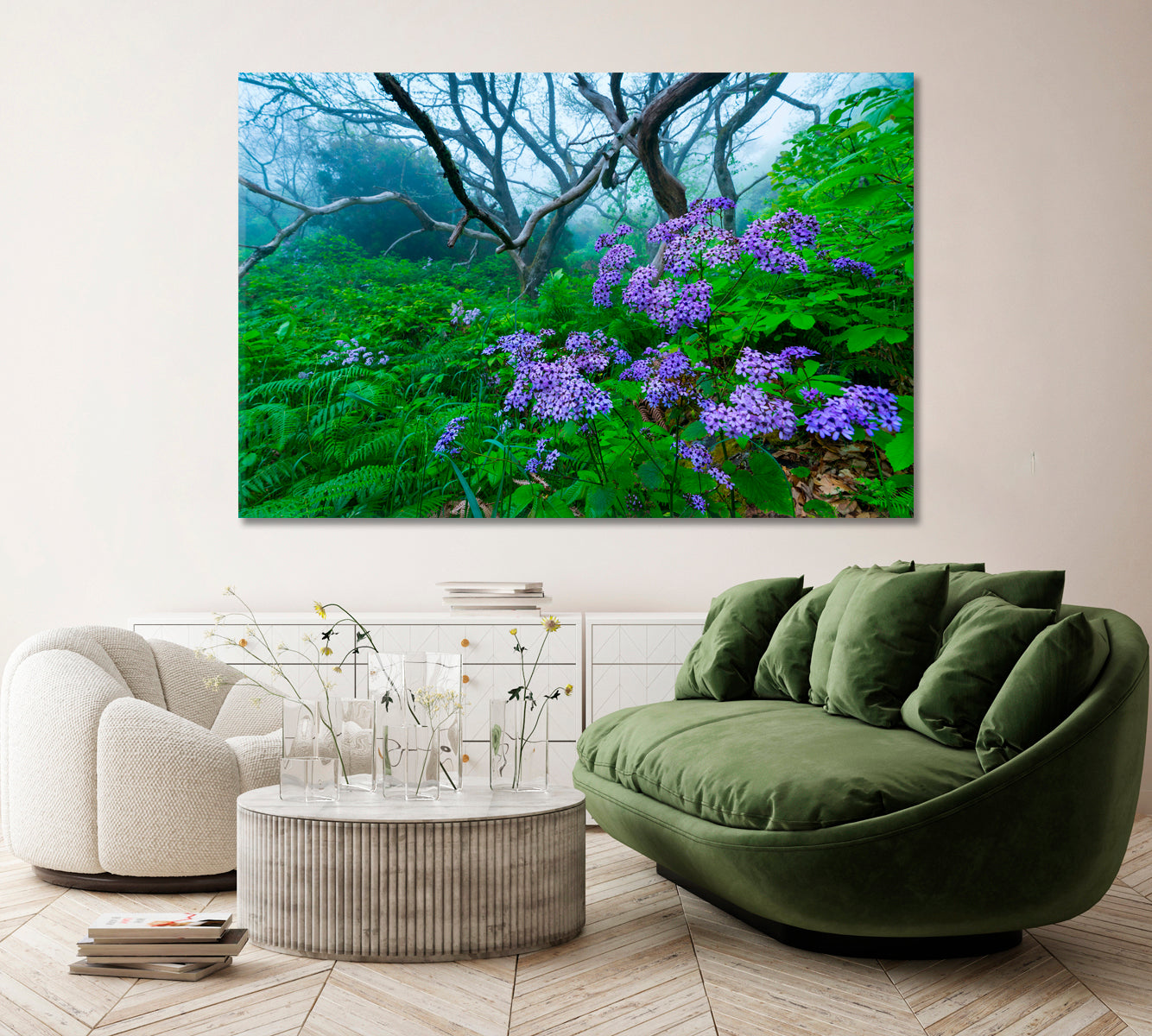 Wild Flowers on Canary Islands Spain Canvas Print ArtLexy 1 Panel 24"x16" inches 