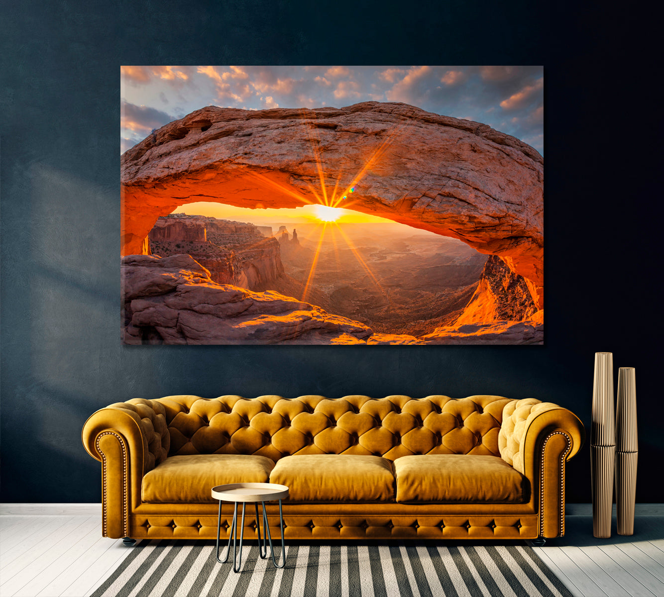 Mesa Arch at Sunrise in Canyonlands National Park Utah USA Canvas Print ArtLexy 1 Panel 24"x16" inches 