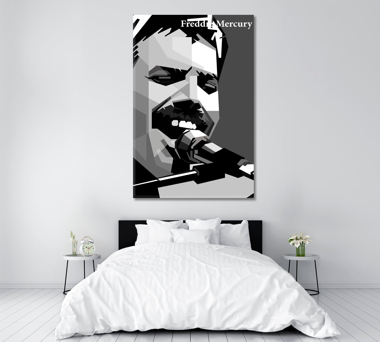 Freddie Mercury Portrait Canvas Print ArtLexy   