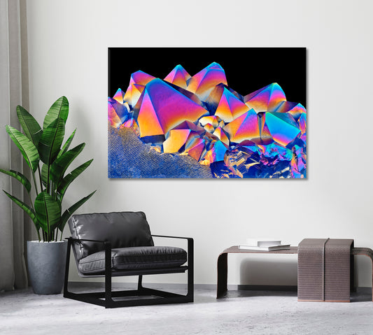 Amazing Blue Rainbow Crystal Amethyst Quartz Canvas Print ArtLexy   