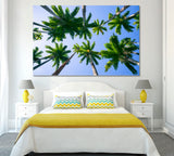 Palm Trees Rio de Janeiro Brazil Canvas Print ArtLexy 1 Panel 24"x16" inches 