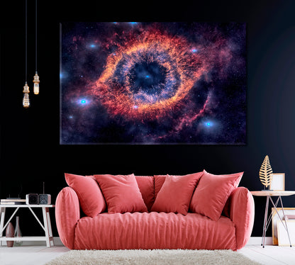 Helix Nebula Canvas Print ArtLexy 1 Panel 24"x16" inches 