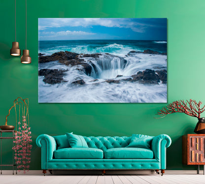 Thor's Well Oregon Canvas Print ArtLexy 1 Panel 24"x16" inches 