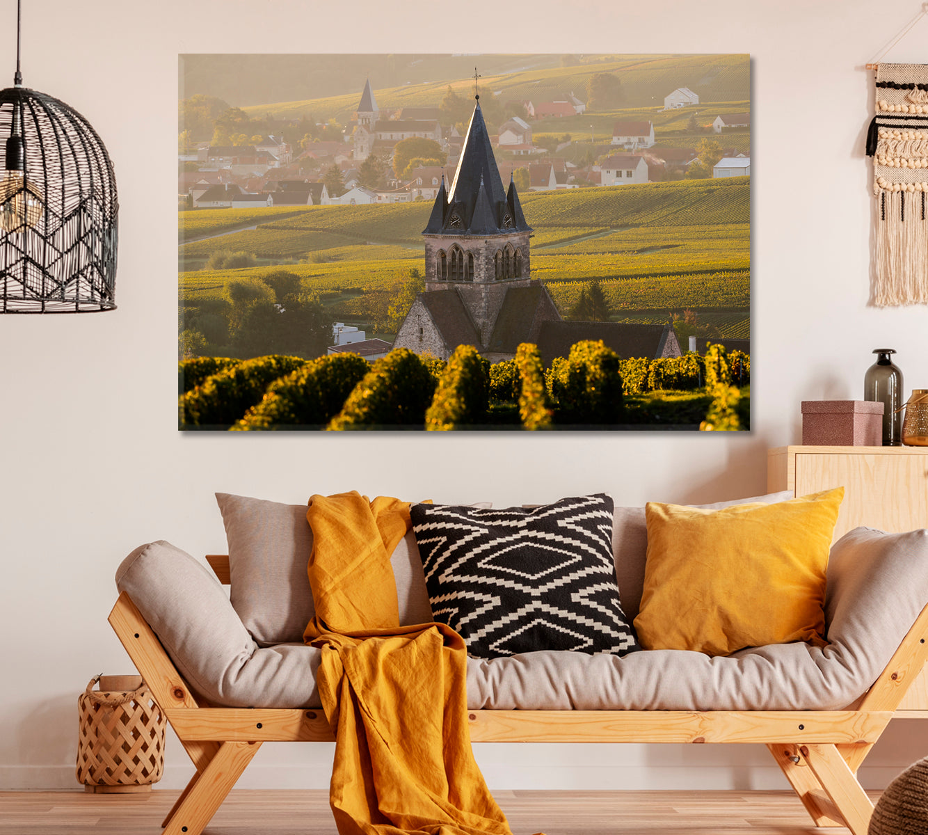 Champagne-Ardennes France Canvas Print ArtLexy 1 Panel 24"x16" inches 