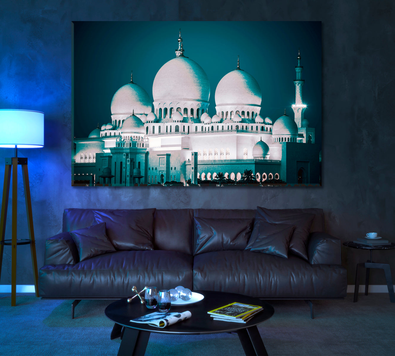 Sheikh Zayed Grand Mosque UAE Canvas Print ArtLexy 1 Panel 24"x16" inches 