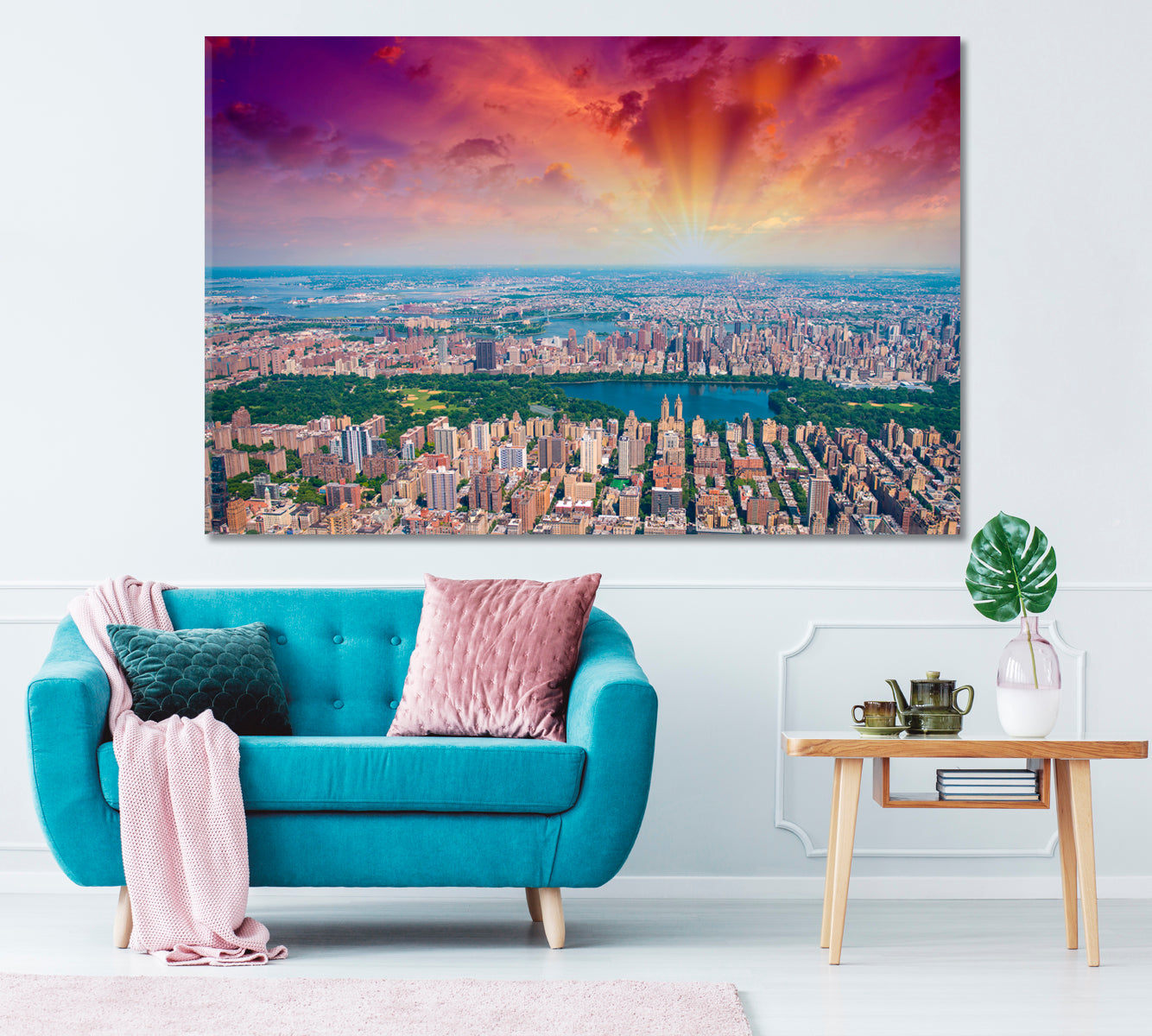 Central Park in Manhattan New York Canvas Print ArtLexy 1 Panel 24"x16" inches 