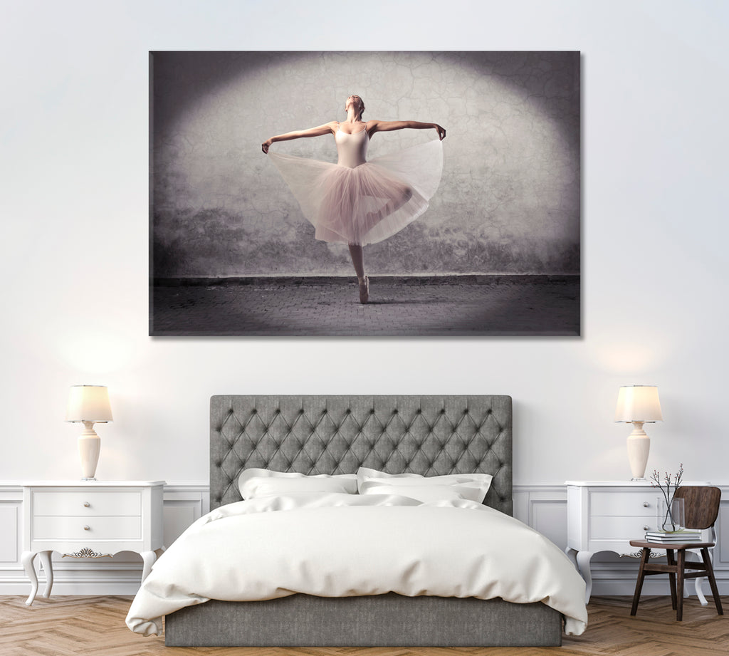 Ballerina Dancing Canvas Print ArtLexy 1 Panel 24"x16" inches 