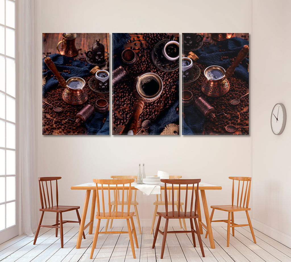 Set of 3 Turkish Coffee Canvas Print ArtLexy   
