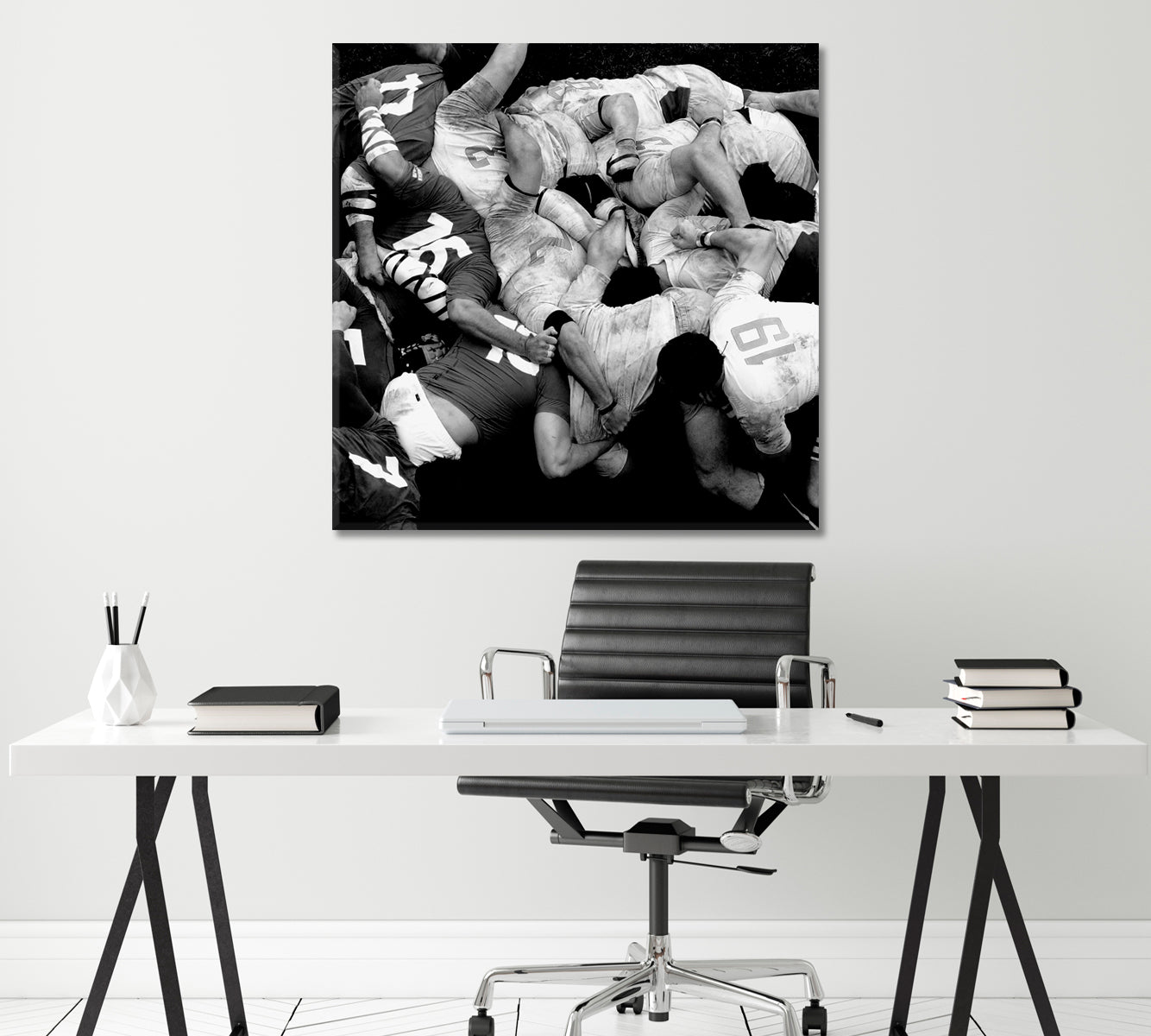 Rugby Canvas Print ArtLexy 1 Panel 12"x12" inches 
