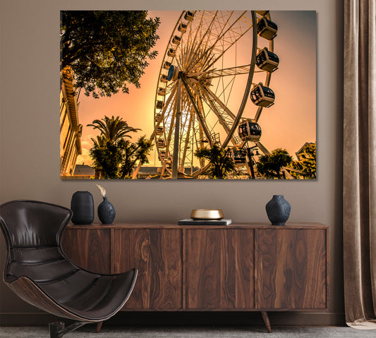 Cape Wheel in Cape Town South Africa Canvas Print ArtLexy 1 Panel 24"x16" inches 