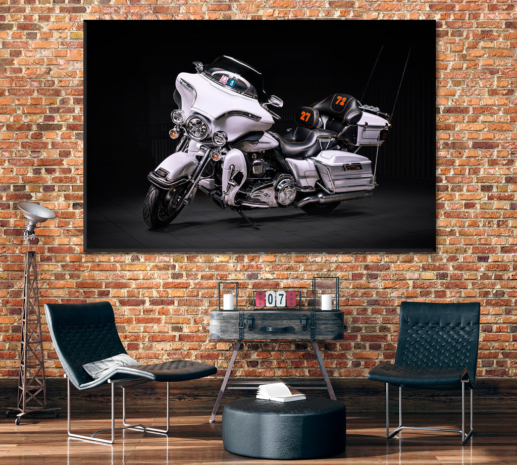Harley-Davidson Ultra Classic Electra Glide Canvas Print ArtLexy 1 Panel 24"x16" inches 