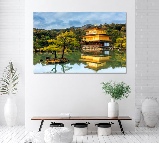 Kinkakuji Temple Kyoto Japan Canvas Print ArtLexy   