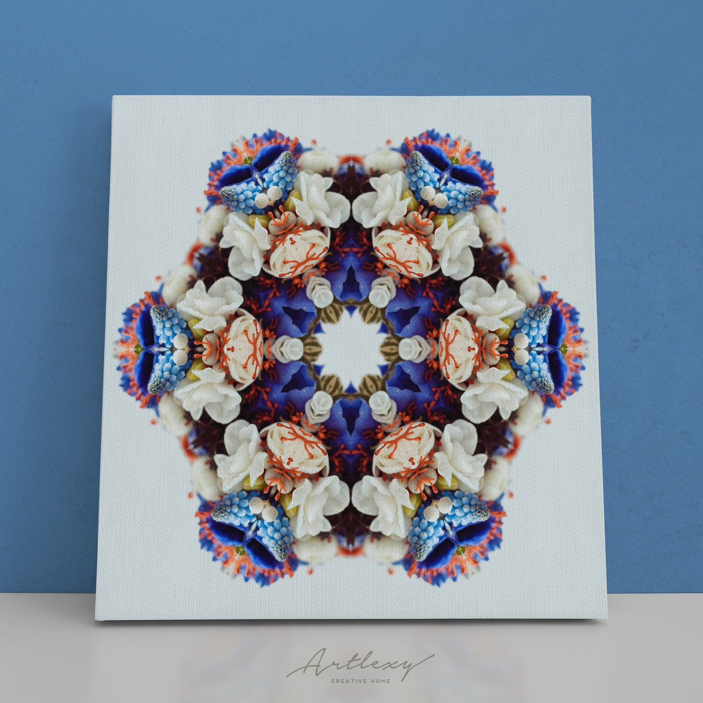 Abstract Flower Kaleidoscope Canvas Print ArtLexy   