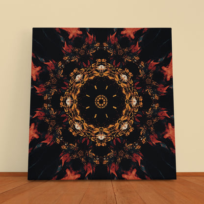 Abstract Floral Kaleidoscope Canvas Print ArtLexy   