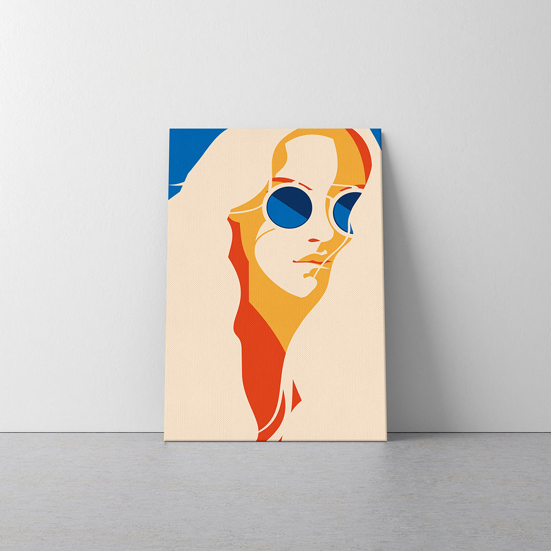 Abstract Fashion Women with Sunglasses Canvas Print ArtLexy   