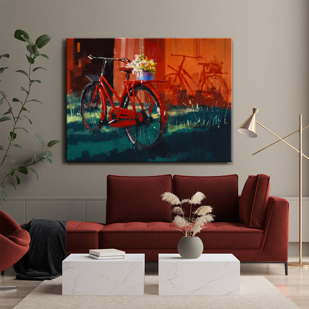 Vintage Bicycle Canvas Print ArtLexy   