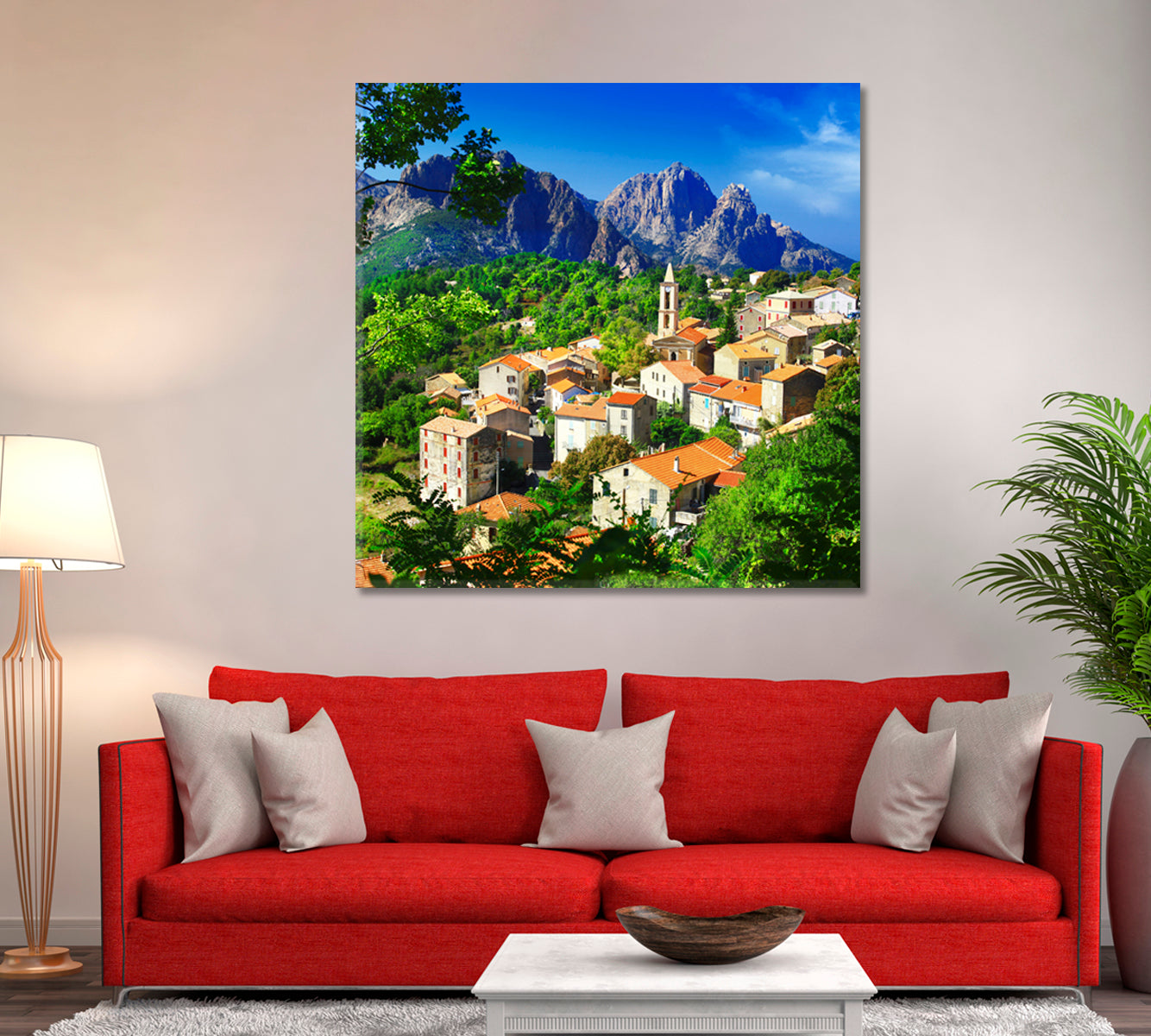 Evisa Mountain Village Corsica Canvas Print ArtLexy   