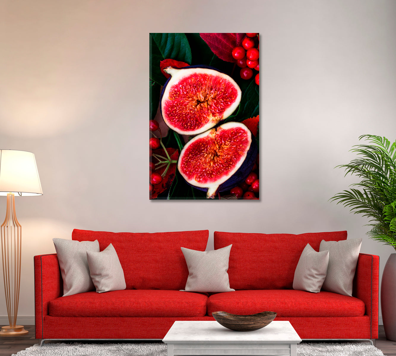 Fresh Red Fig Canvas Print ArtLexy   