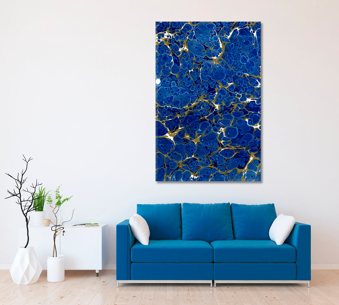 Abstract Marble Sea Waves Canvas Print ArtLexy   