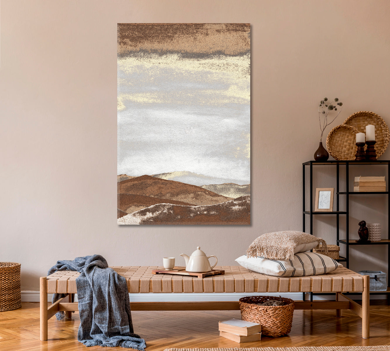 Mountain Sunrise Landscape Canvas Print ArtLexy   
