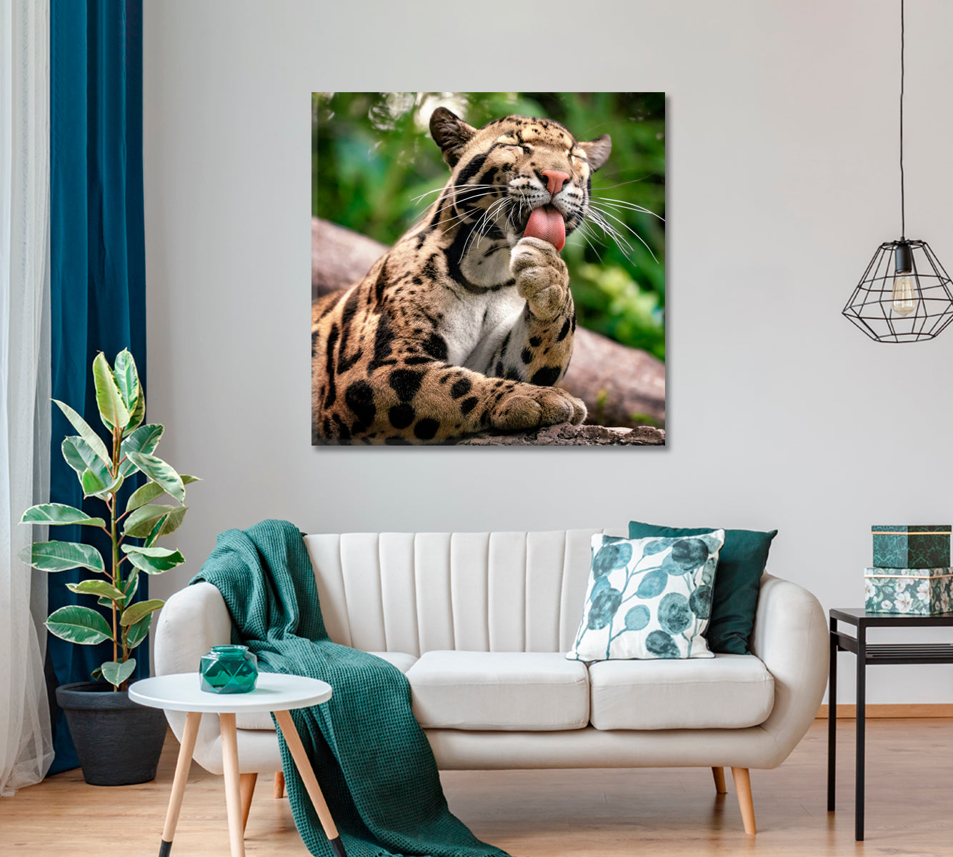 Clouded Leopard Canvas Print ArtLexy   