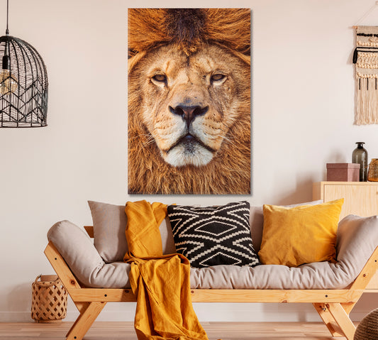 Lion Canvas Print ArtLexy 1 Panel 16"x24" inches 